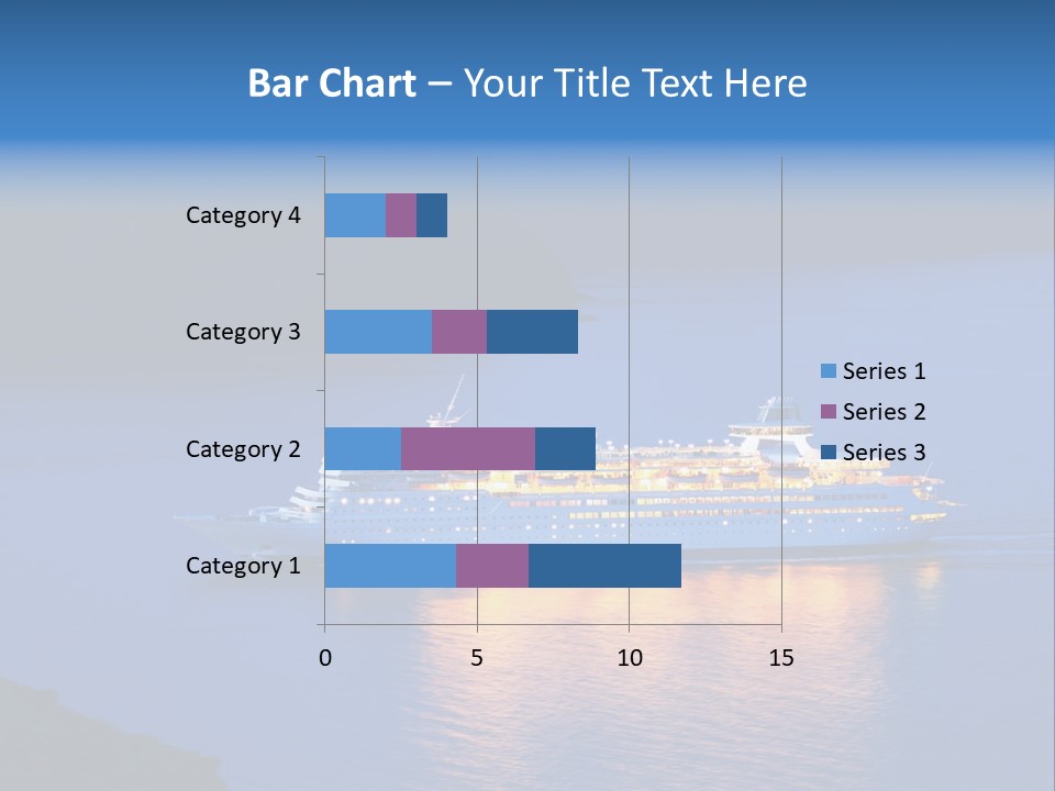 Tour Boat Sea PowerPoint Template