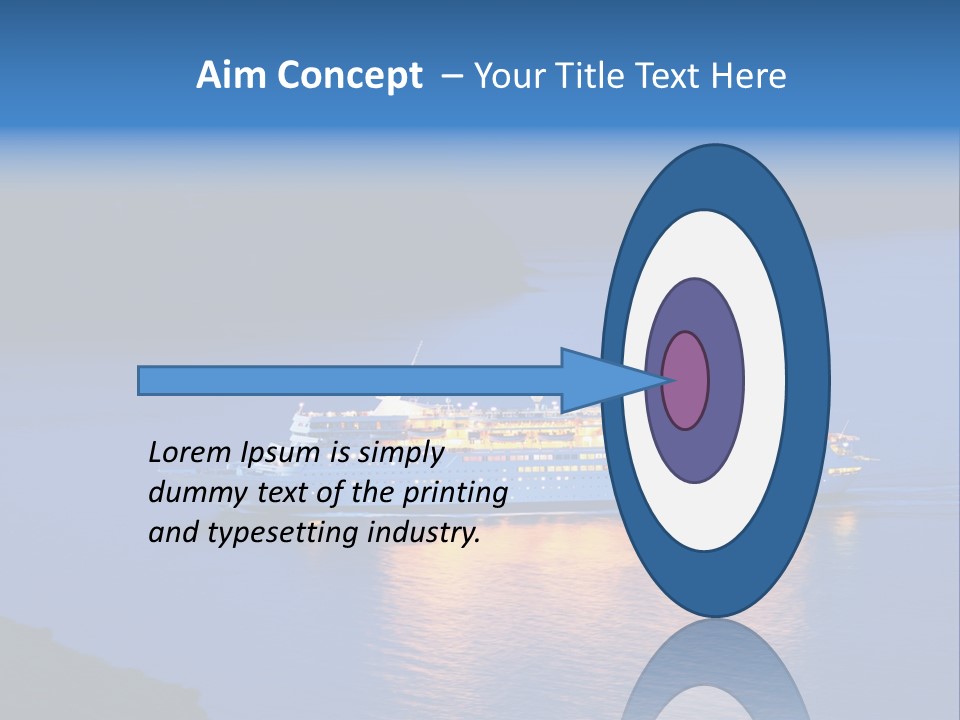 Tour Boat Sea PowerPoint Template
