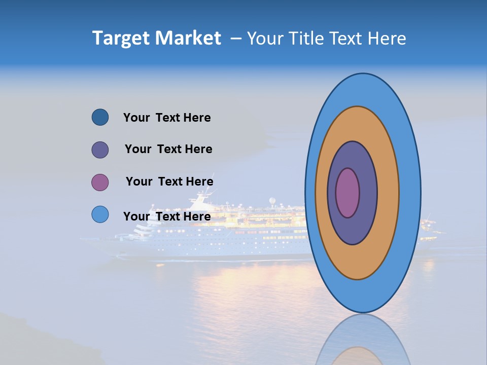 Tour Boat Sea PowerPoint Template