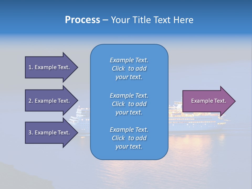 Tour Boat Sea PowerPoint Template
