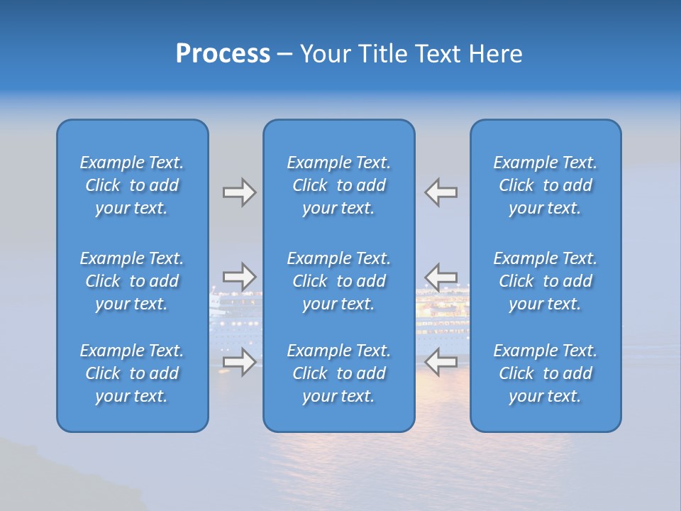 Tour Boat Sea PowerPoint Template