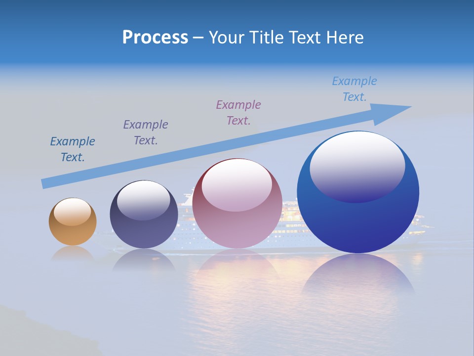 Tour Boat Sea PowerPoint Template