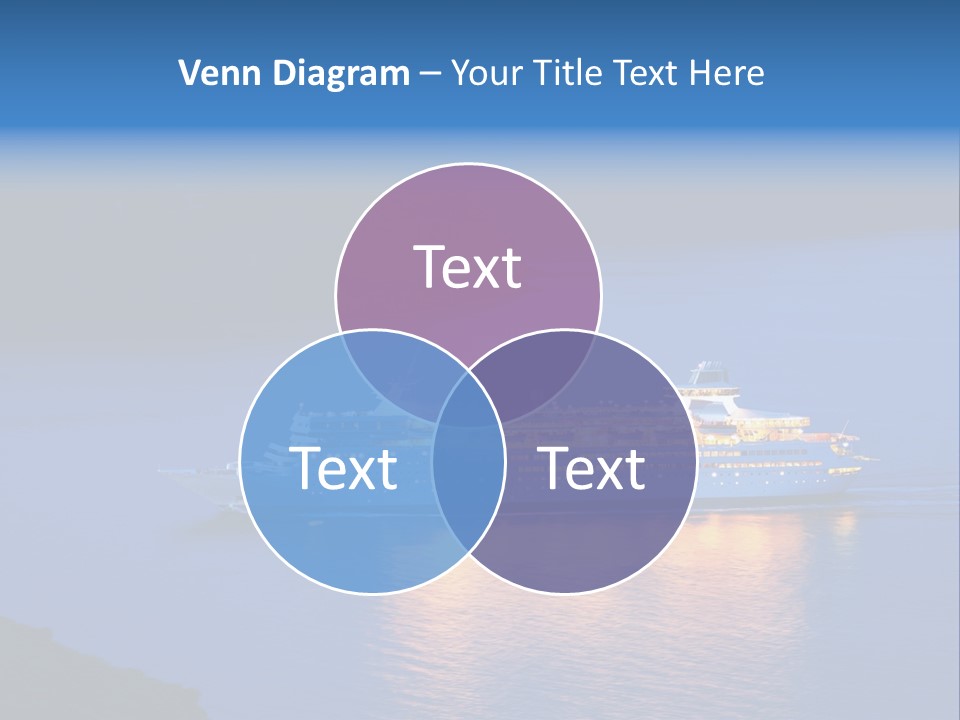 Tour Boat Sea PowerPoint Template
