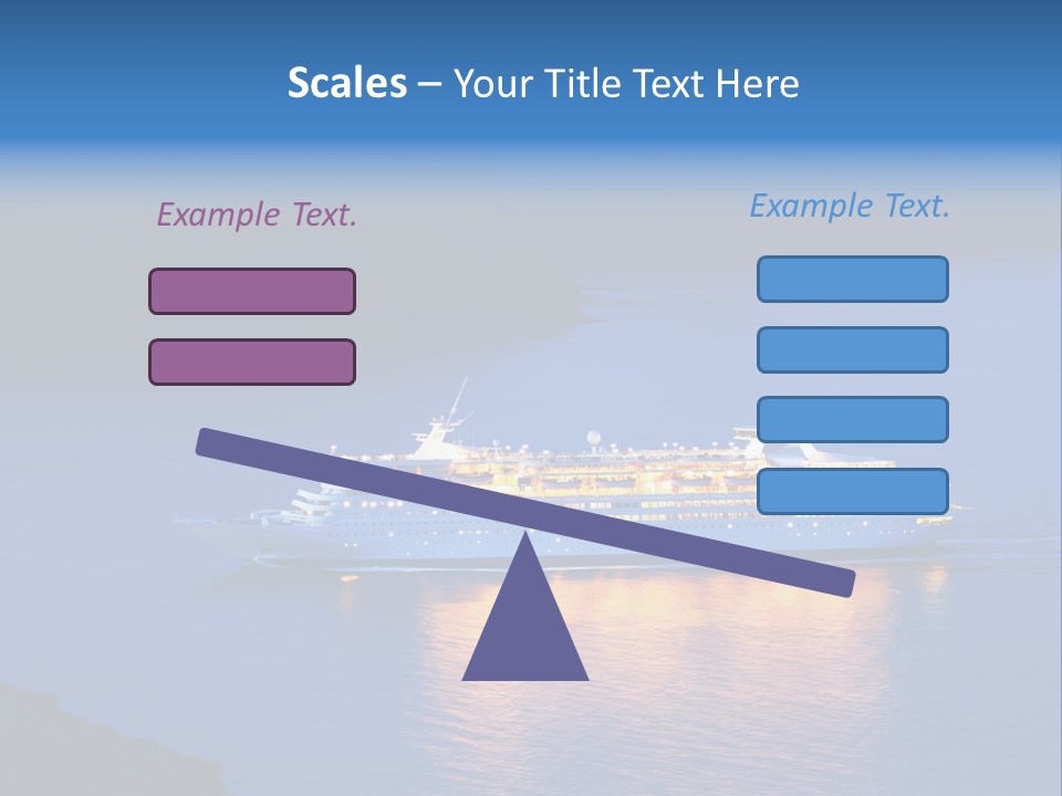 Tour Boat Sea PowerPoint Template