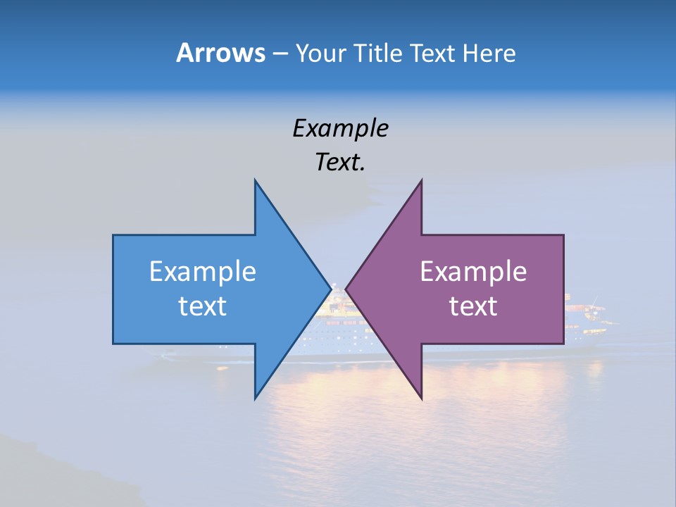 Tour Boat Sea PowerPoint Template