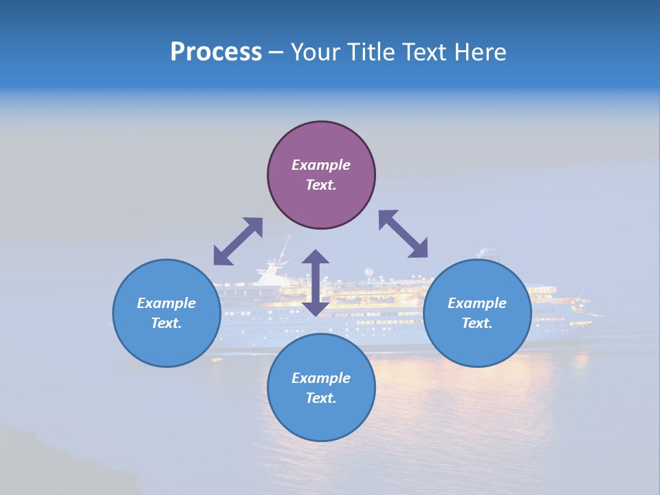 Tour Boat Sea PowerPoint Template