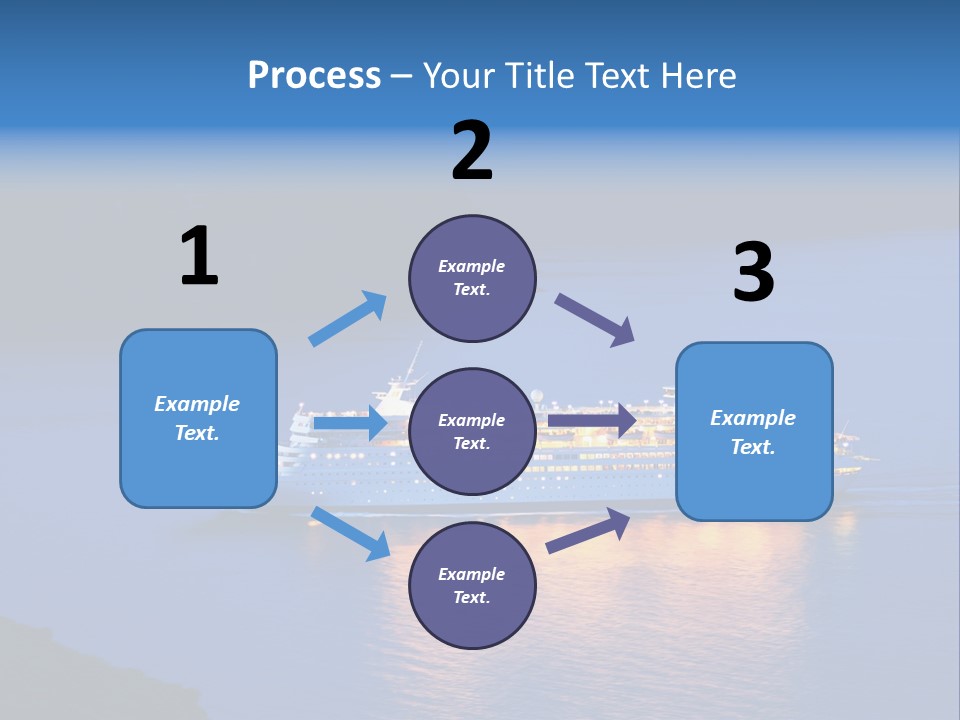 Tour Boat Sea PowerPoint Template