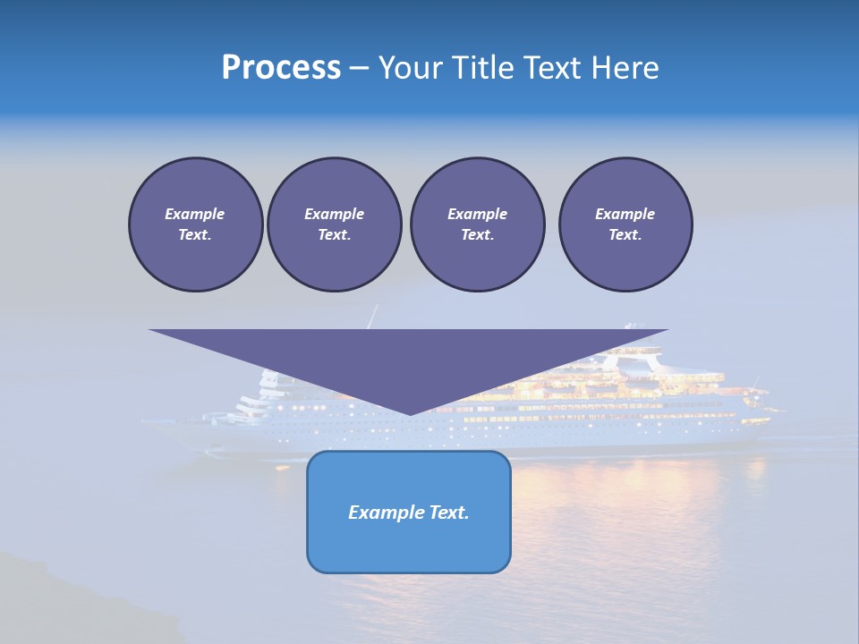 Tour Boat Sea PowerPoint Template