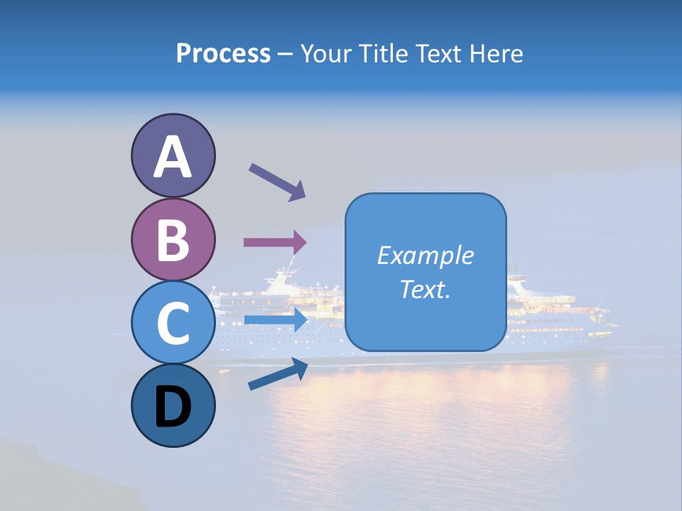 Tour Boat Sea PowerPoint Template