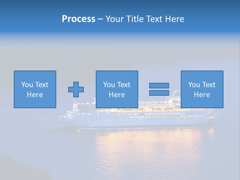 Tour Boat Sea PowerPoint Template