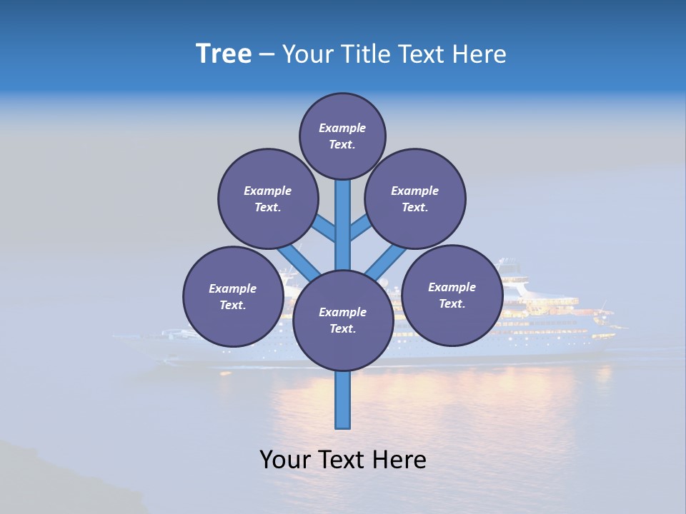 Tour Boat Sea PowerPoint Template