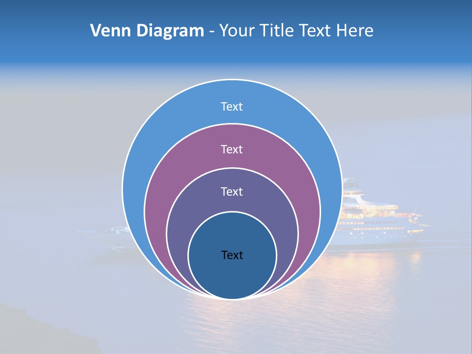 Tour Boat Sea PowerPoint Template