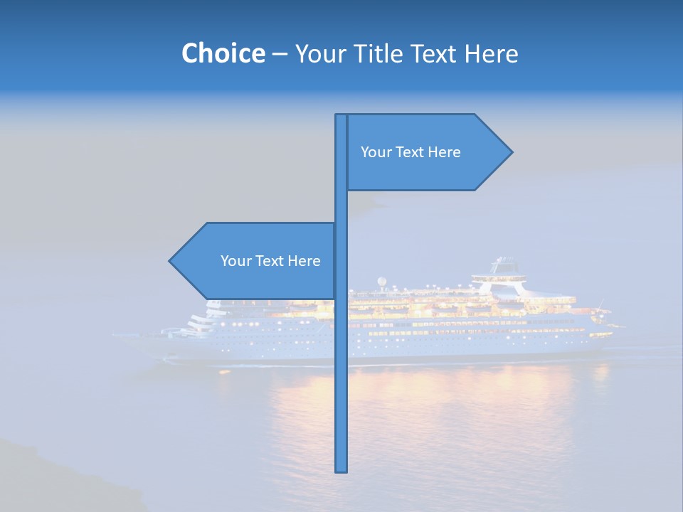 Tour Boat Sea PowerPoint Template