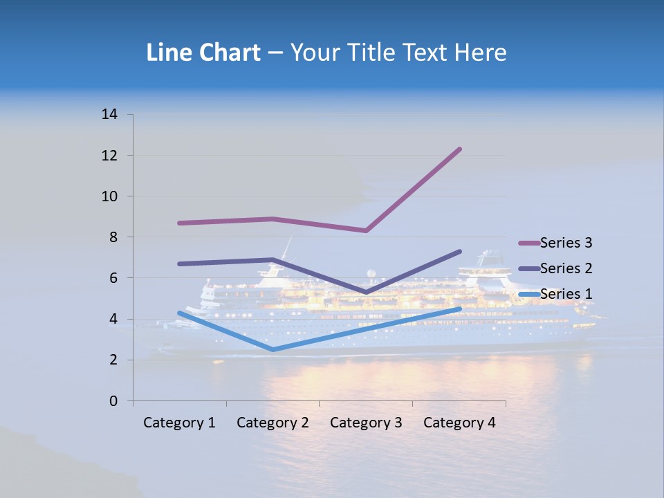 Tour Boat Sea PowerPoint Template