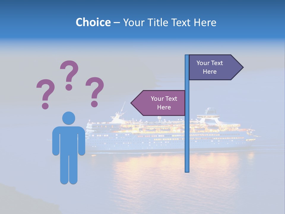 Tour Boat Sea PowerPoint Template