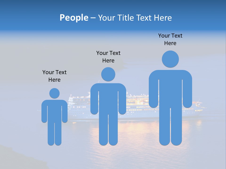 Tour Boat Sea PowerPoint Template