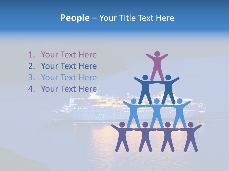 Tour Boat Sea PowerPoint Template