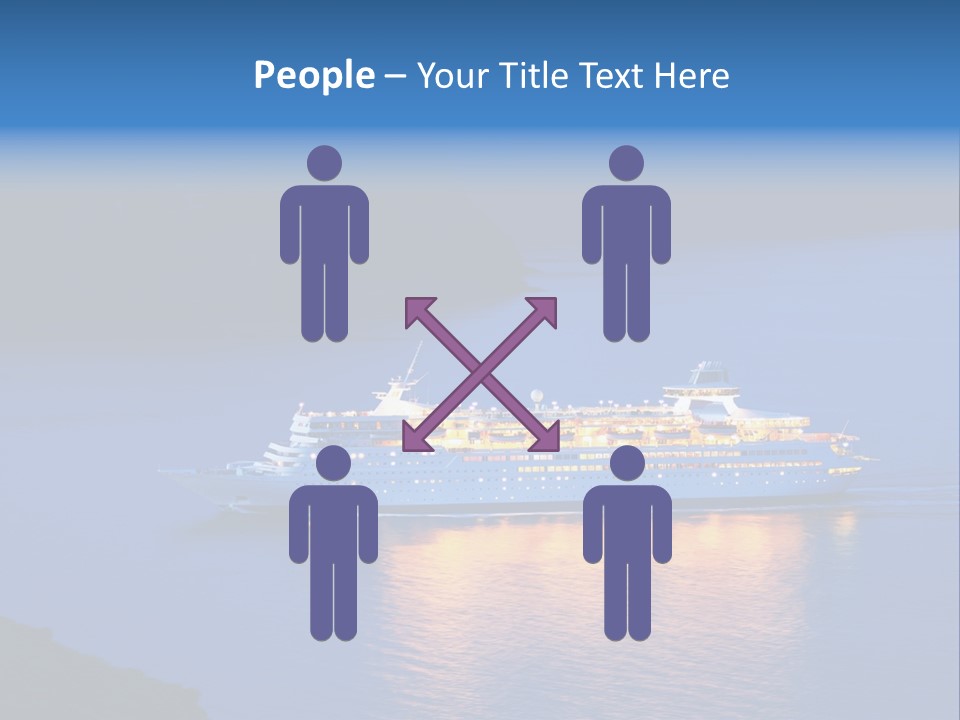 Tour Boat Sea PowerPoint Template