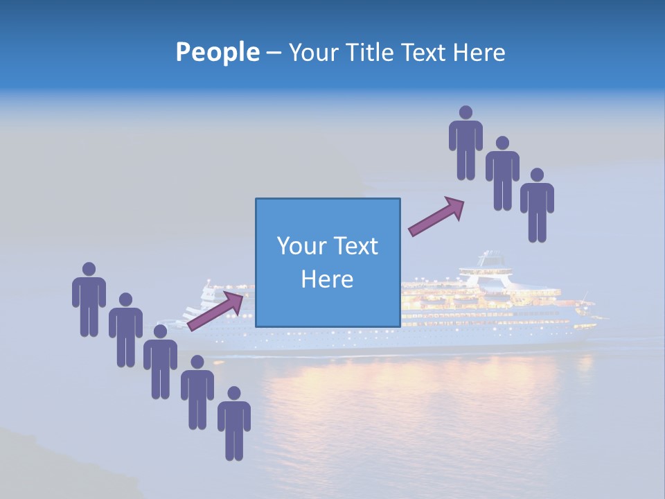 Tour Boat Sea PowerPoint Template