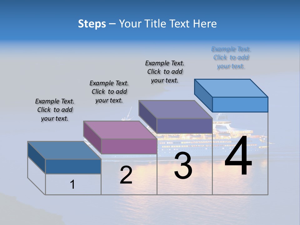Tour Boat Sea PowerPoint Template