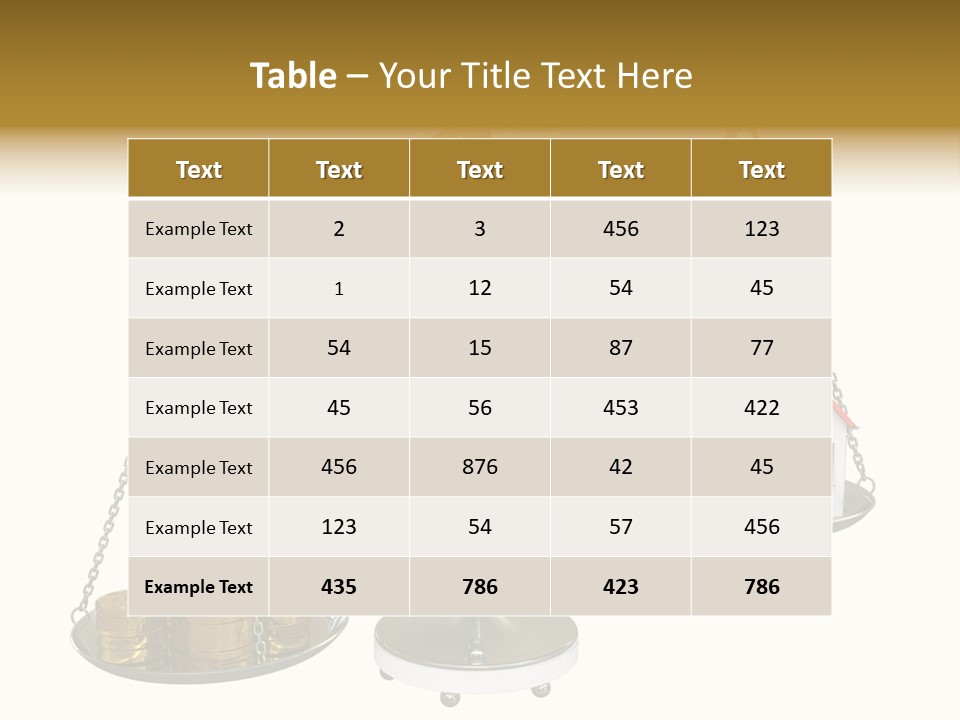 Balance Weight Concept PowerPoint Template