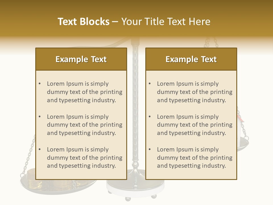 Balance Weight Concept PowerPoint Template