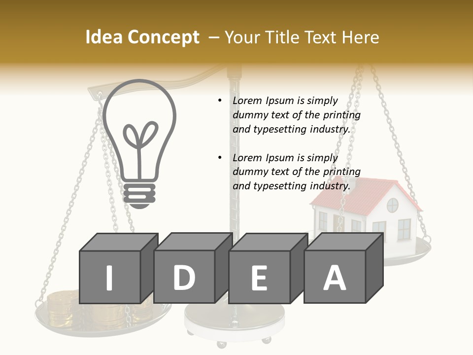 Balance Weight Concept PowerPoint Template