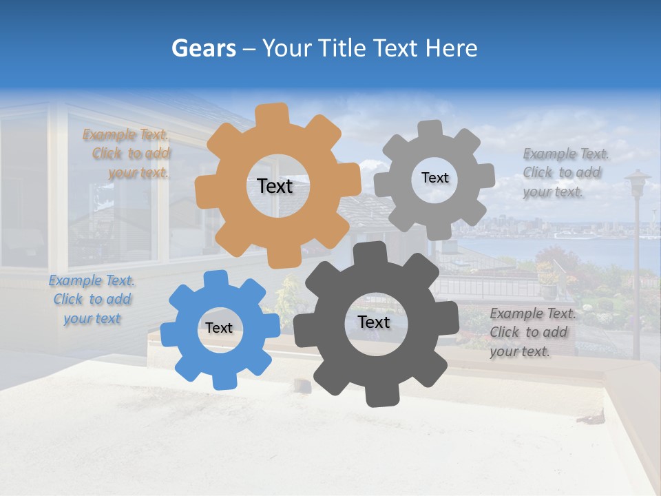 Outdoor Northwest Wood PowerPoint Template