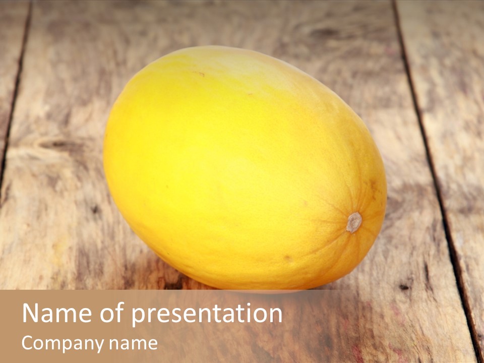 Nobody Cantalupe Ripe PowerPoint Template