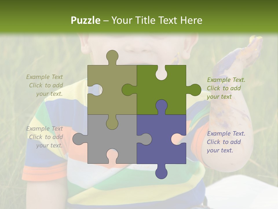 Painter Montessori Smiley Face PowerPoint Template