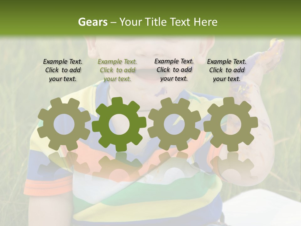 Painter Montessori Smiley Face PowerPoint Template