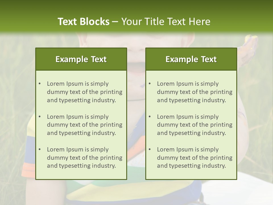 Painter Montessori Smiley Face PowerPoint Template