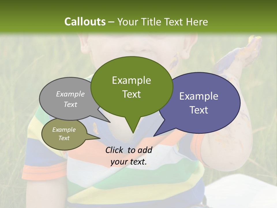 Painter Montessori Smiley Face PowerPoint Template
