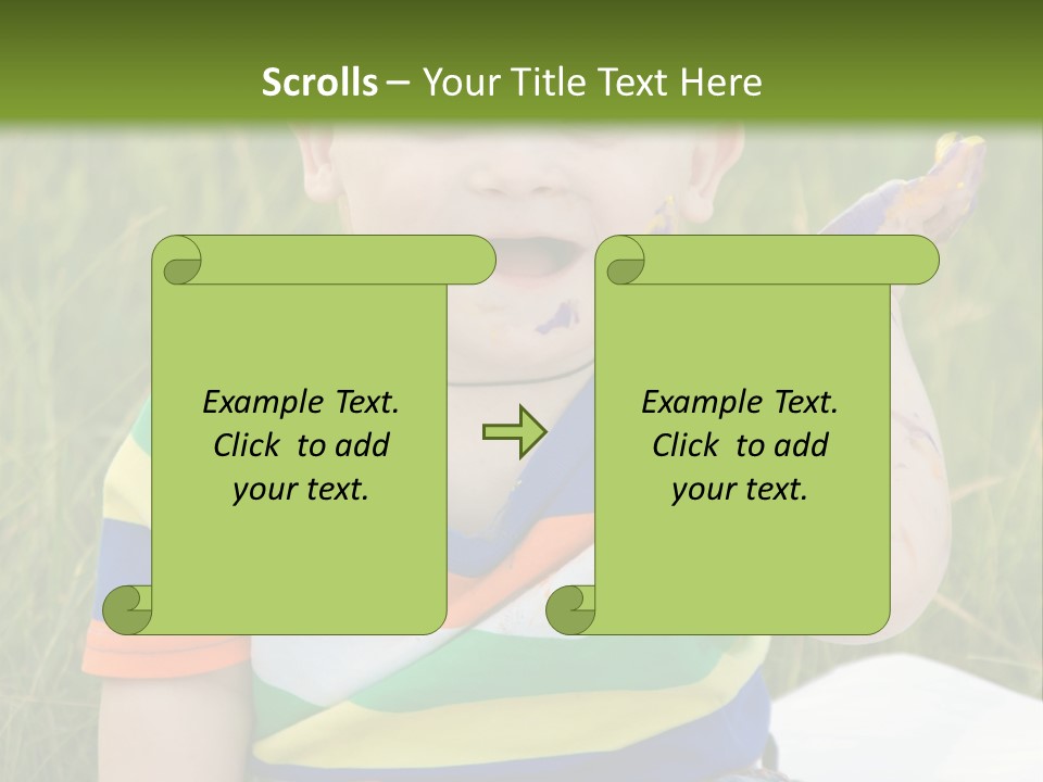 Painter Montessori Smiley Face PowerPoint Template