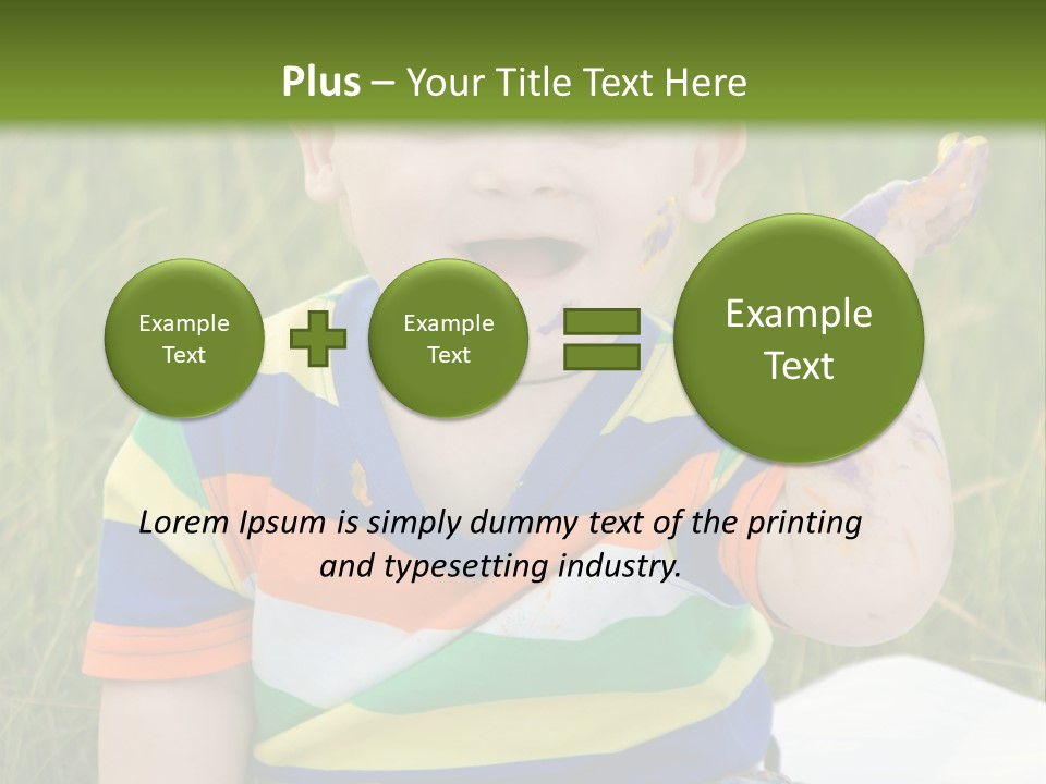 Painter Montessori Smiley Face PowerPoint Template