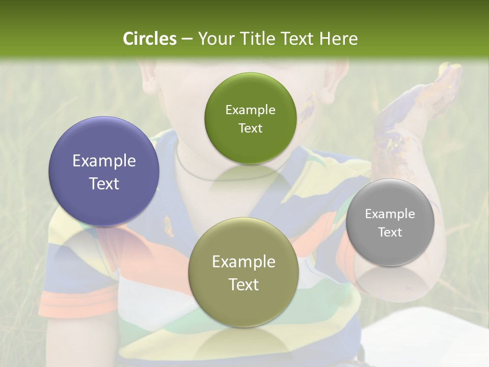 Painter Montessori Smiley Face PowerPoint Template