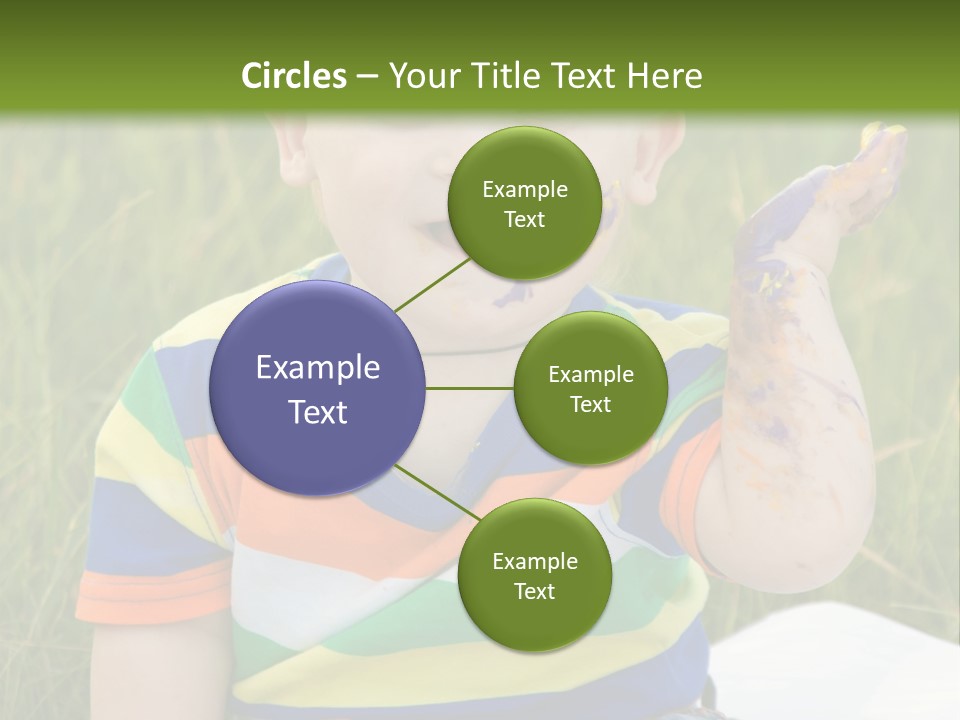 Painter Montessori Smiley Face PowerPoint Template