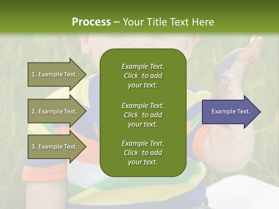 Painter Montessori Smiley Face PowerPoint Template