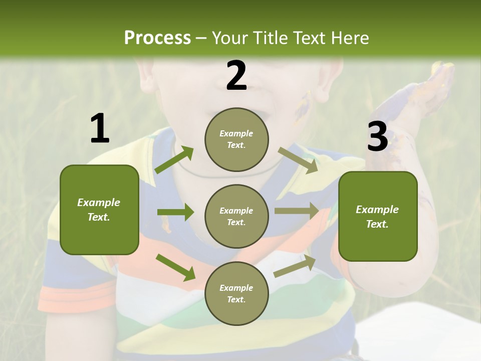 Painter Montessori Smiley Face PowerPoint Template