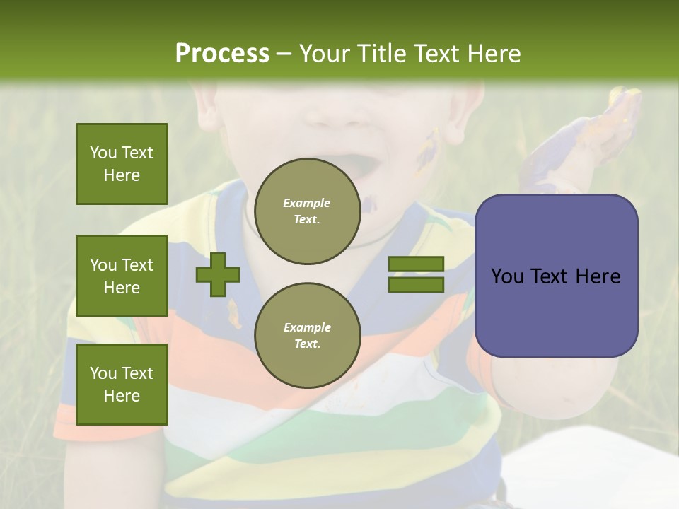 Painter Montessori Smiley Face PowerPoint Template