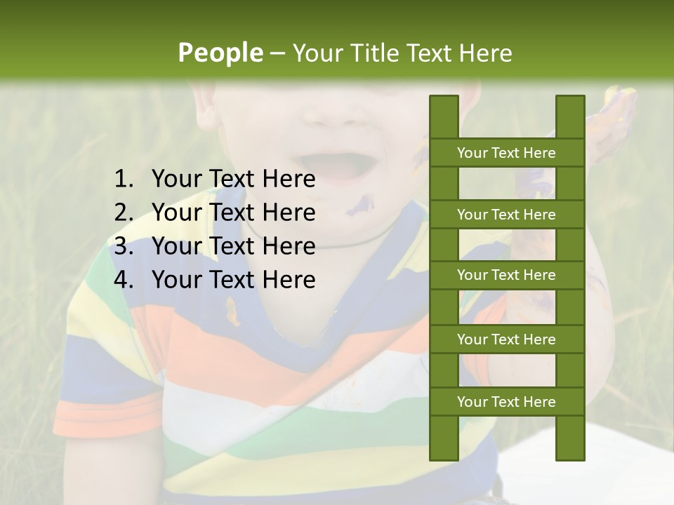 Painter Montessori Smiley Face PowerPoint Template