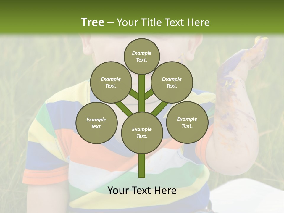 Painter Montessori Smiley Face PowerPoint Template