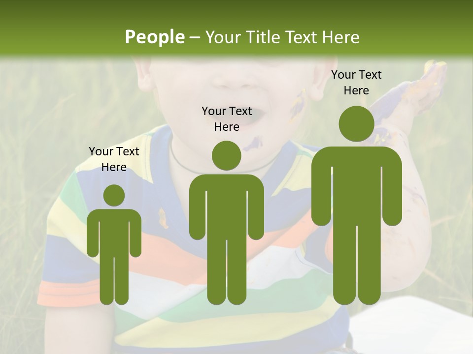 Painter Montessori Smiley Face PowerPoint Template