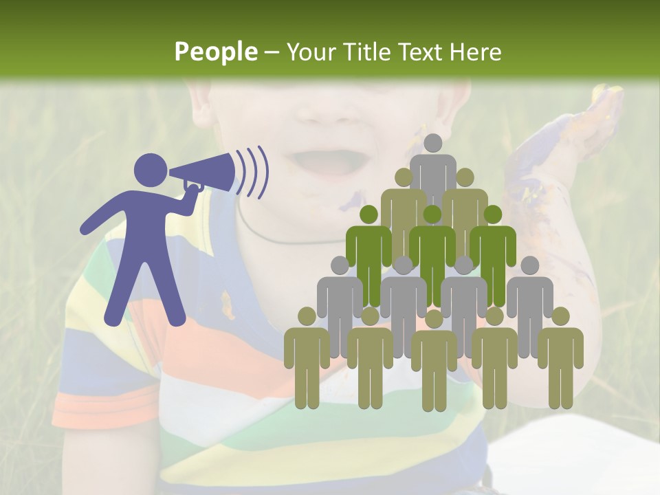 Painter Montessori Smiley Face PowerPoint Template