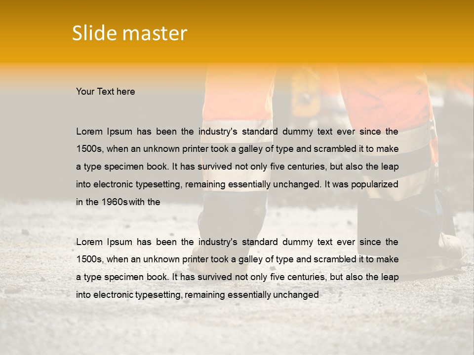 Urban Engineering Road Work PowerPoint Template