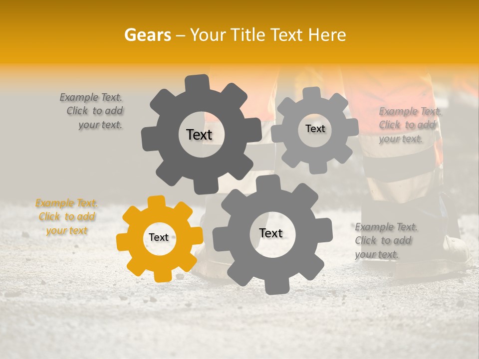 Urban Engineering Road Work PowerPoint Template