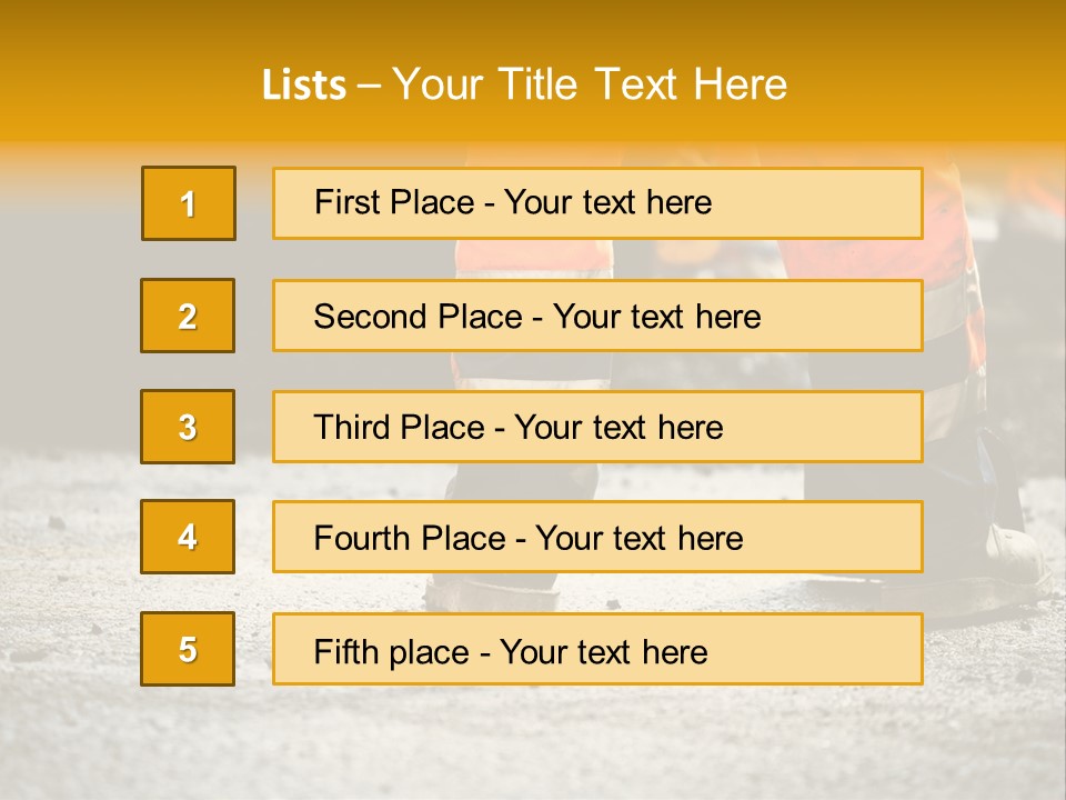 Urban Engineering Road Work PowerPoint Template