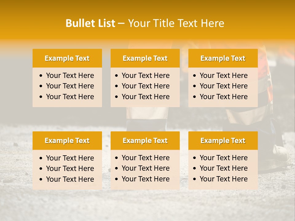 Urban Engineering Road Work PowerPoint Template