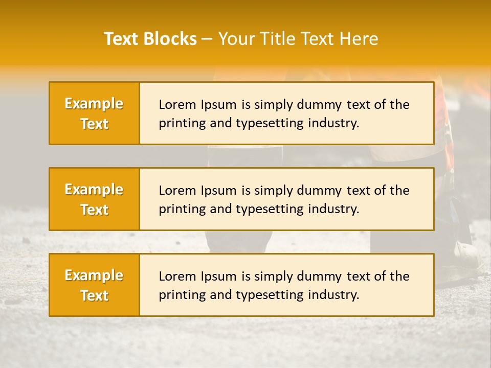 Urban Engineering Road Work PowerPoint Template