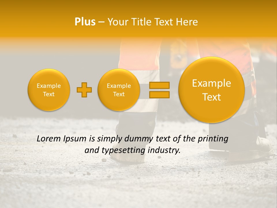 Urban Engineering Road Work PowerPoint Template